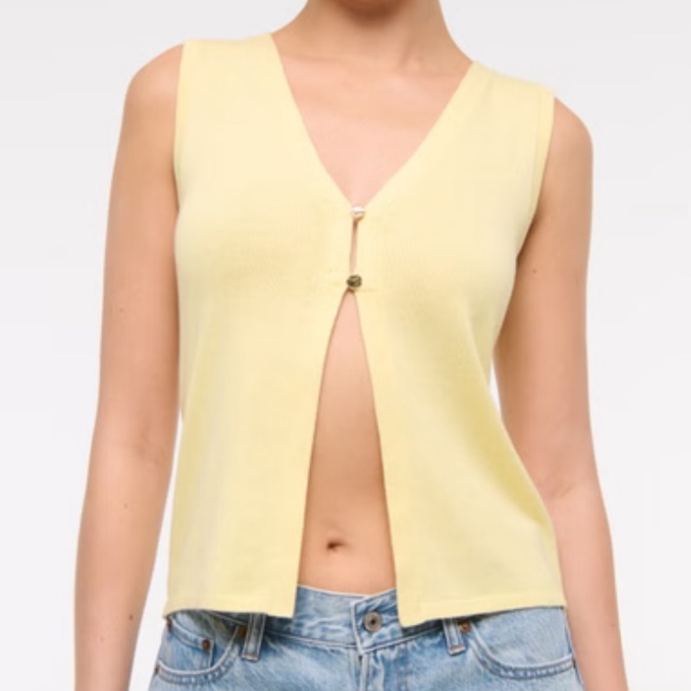 Abercrombie V Neck Cutaway Sweater